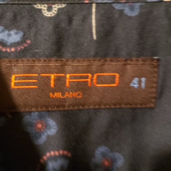 Mens Etro Milano button up paisley shirt. - Picture 3 of 4